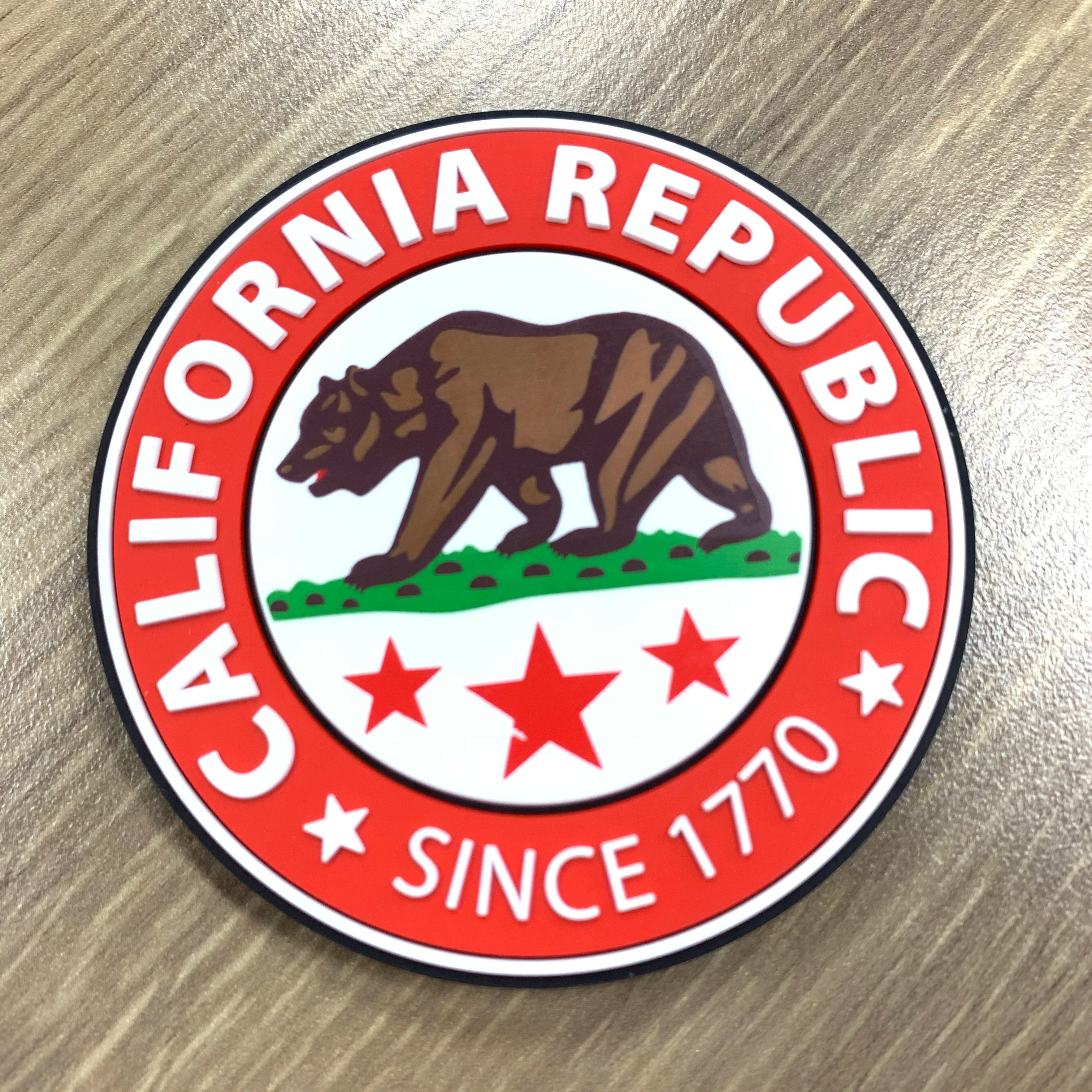 Custom PVC Patches 3d Rubber Logo Patches Embossed Name PVC Hat Patches
