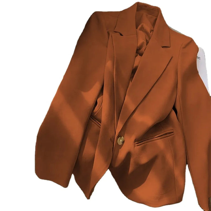 New Advanced Elegant Suit Spot Wholesale Korean Solid Color Popular Suit  Fashionable Women's Suit