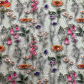 Customised African Colorful Flowers Design Prints Swiss Voile Lace Floral Digital Printed Fabric for Clothing