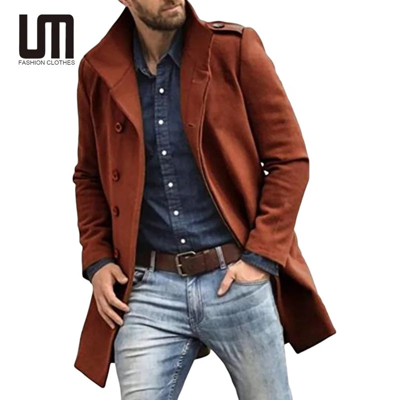 Liu Ming Popular Wholesale Autumn Winter Fashion Men Clothing Casual Woolen Coats Plus Size Jackets