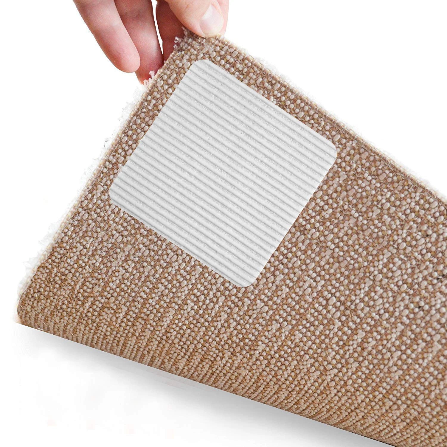Rug Grippers Non Slip Washable Rug Gripper Vacuum TECH New Materials to Anti Curling Rug Pad Keep Your Rug in Place