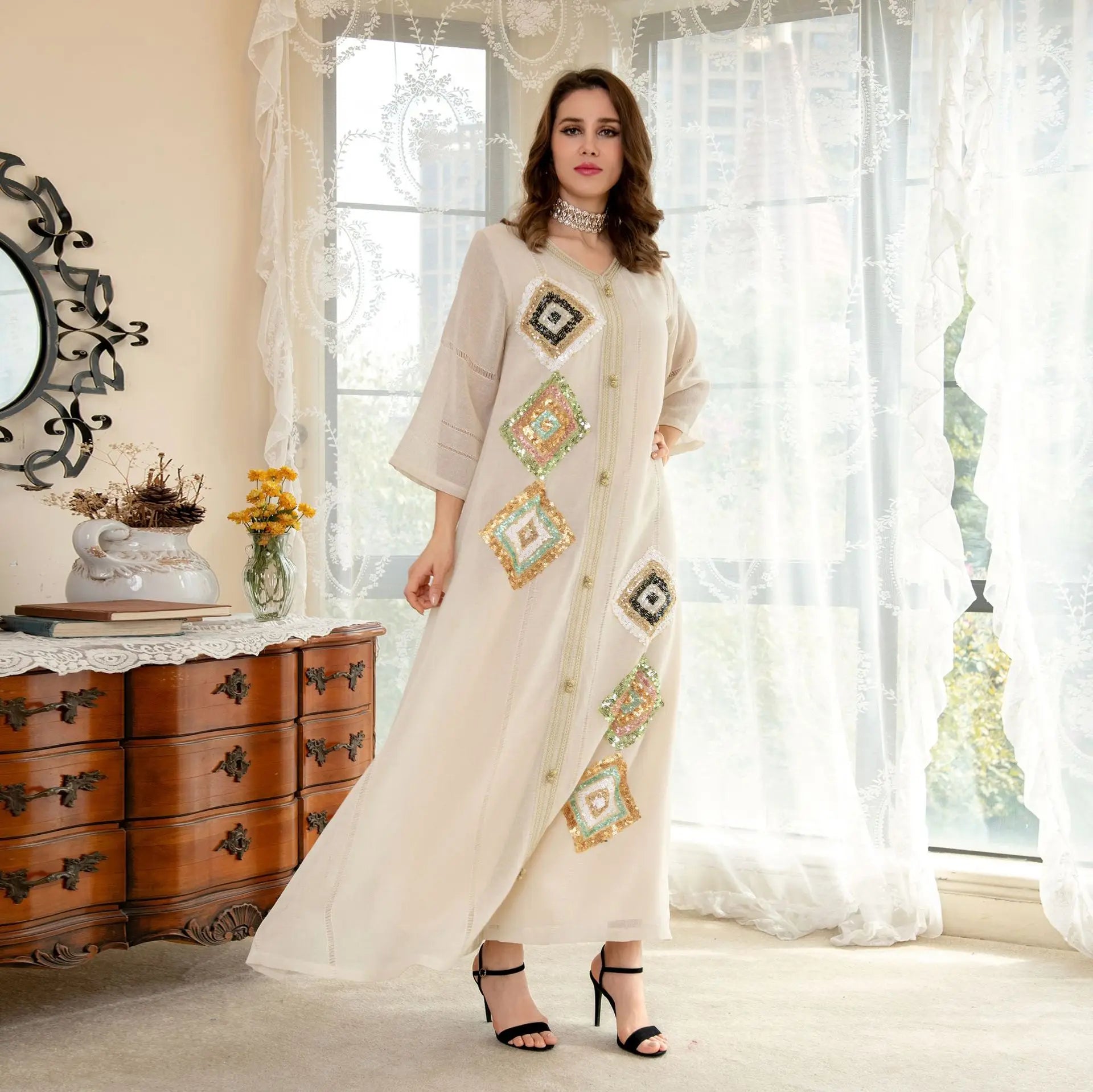 Wholesale Dubai Abaya Long Dress Plus Size Islamic Clothing New Design Fashion Abaya Muslim Dresses
