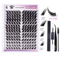 Private Label C D Cc Dd L M Curl Fluffy Lash Clusters Bulk Lash Diy Kit Cluster Lashes Kit