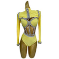Designer Rhinestone Corset Shorts 3 Piece Sets Women Stage Performance Festival Outfit Showgirl Exotic Singer Dancer Costumes