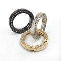 Deepeel BK403 25mm Handbag Hardware Accessories Rhinestones Snap Clasp Strap Connecting Open Spring Buckle Bag Rings