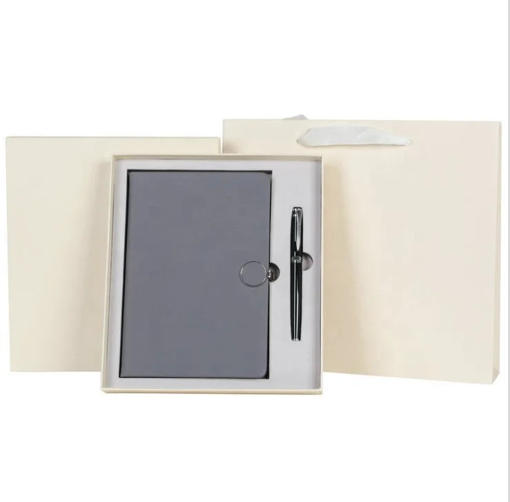 New Idea Corporate Wedding Unique Novelties Business Exquisite Handmade Leather Notebook Pen Custom Logo Company Gift Set