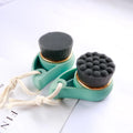 JDK  Facial Cleaner Brush Black Soft Hair Face Skin Cleaning Brush with Plastic Handle OEM Sample
