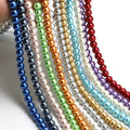 Factory Wholesale 3-20mm AA Grade Quality Glass Round Beads Threading Glass Pearls Beads with Hole