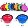 Multi-capacity TPE Travel Rounded Pet Bowl Pet Food Bowl