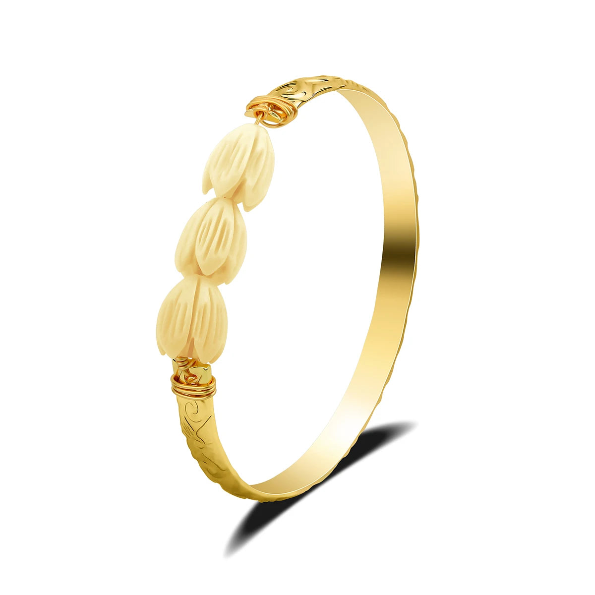 Hawaiian Jewelry Wholesale Handmade Wrapped   Popular Gold Plated  Cute Resin Pikake Women