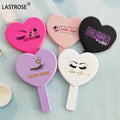 Hot Selling pink Mirror for Makeup Make Your Own logo Heart Mirror Private Label Beauty Handle Cosmetic Mirror