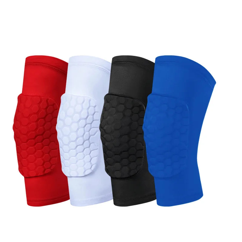 Wholesale Anti slip Breathable Honeycomb Sports Basketball Knee Pad