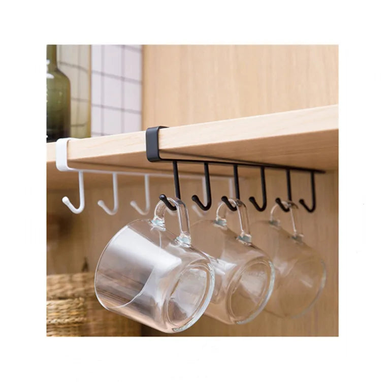 JAYA Adhesive Sticky Hook Multifunctional Rack Countertop Organizer Wall Hanger for Kitchen Bathroom Storage Dishes Towels