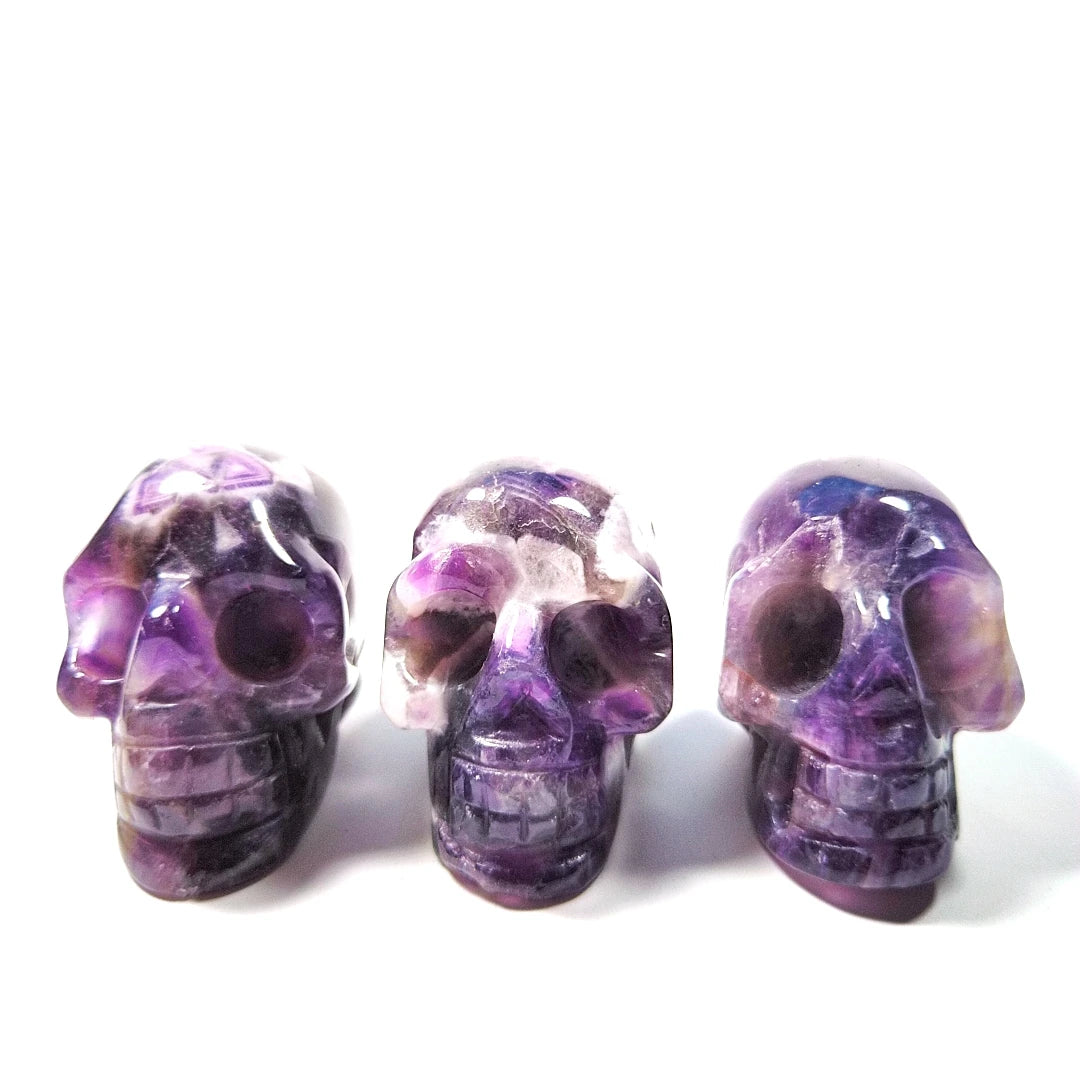 Huiying Crystal 2 inch hand carved natural amethyst skulls for sale Crafts