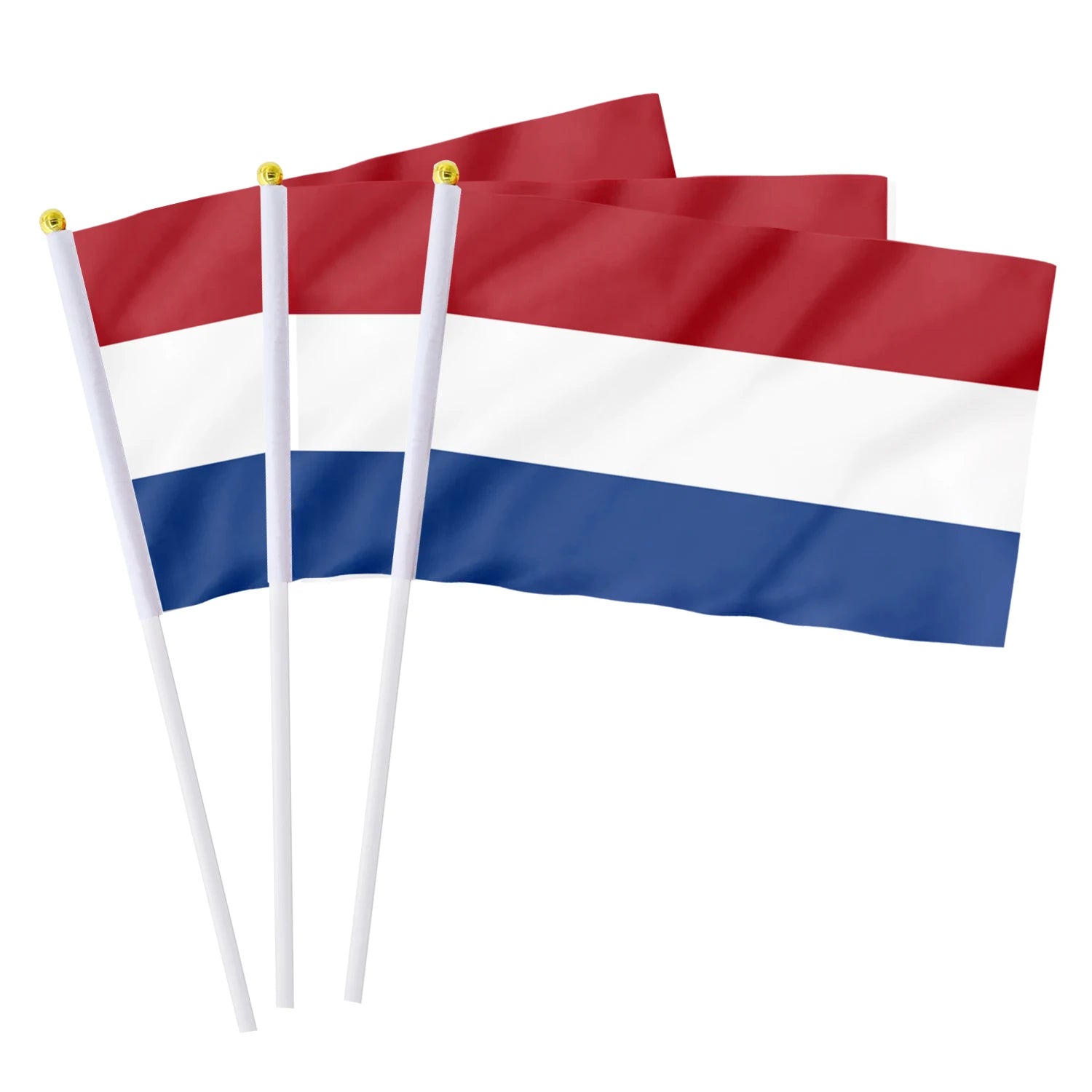 Hot Sale Cheap Custom Dutch Hand Flag Screen Print 20x30cm 100%Polyester Double-side Custom Dutch Hand Flag