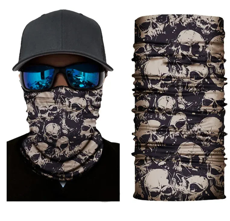 Custom Printed Outdoor Sports Headscarf UV Protection Multi - Functional Sun Mask for Adventures