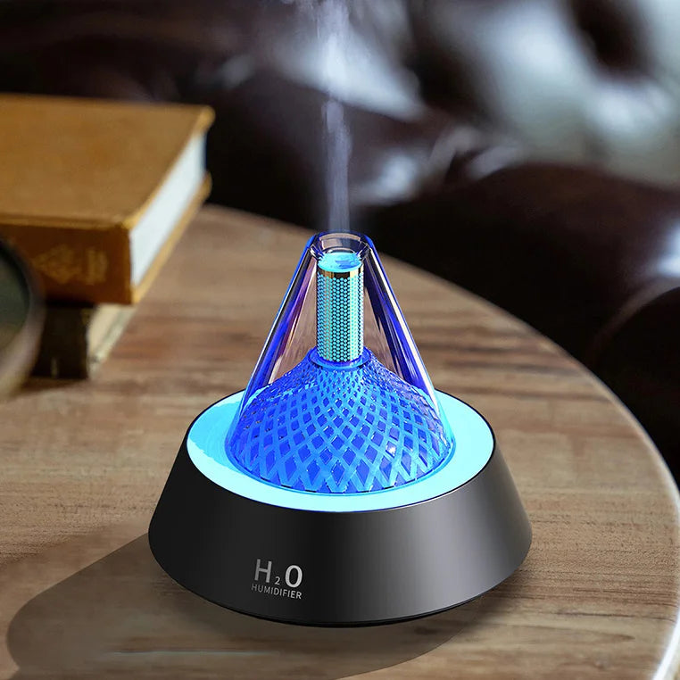 2024 Portable Mini LED Night Light Aromatherapy Essential Oil Diffuser Nano Mist H2O Humidifier for Bedroom Aroma Diffuser