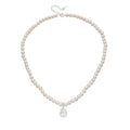 Peishang Wholesale Jewelry 925 Sterling Silver Gold Plated Geometric Drop Baroque Pearl Necklace for Women