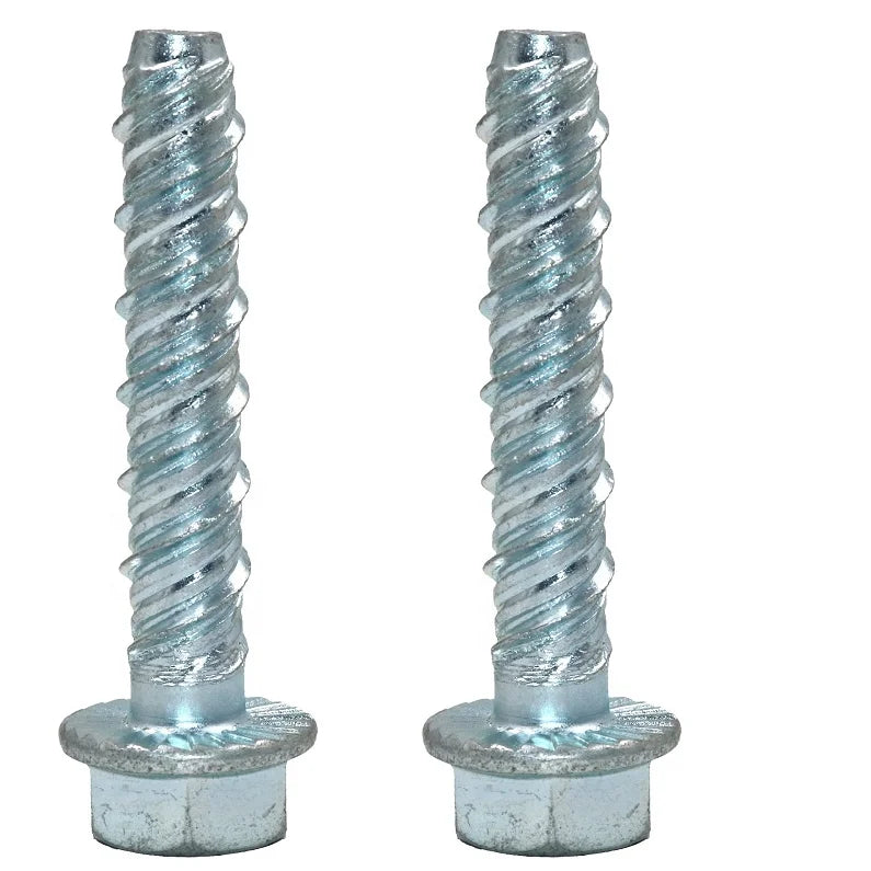 SDPSI DCTHex Flange Head Steel Zinc Plated Thunder Tapcon Concrete Masonry Anchor Screw Metric Measurement System