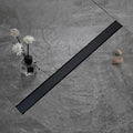 JIENI Modern Rectangle Stainless Steel Pattern Shower Drain for Hotels with Tile Floors Waste Drain Product