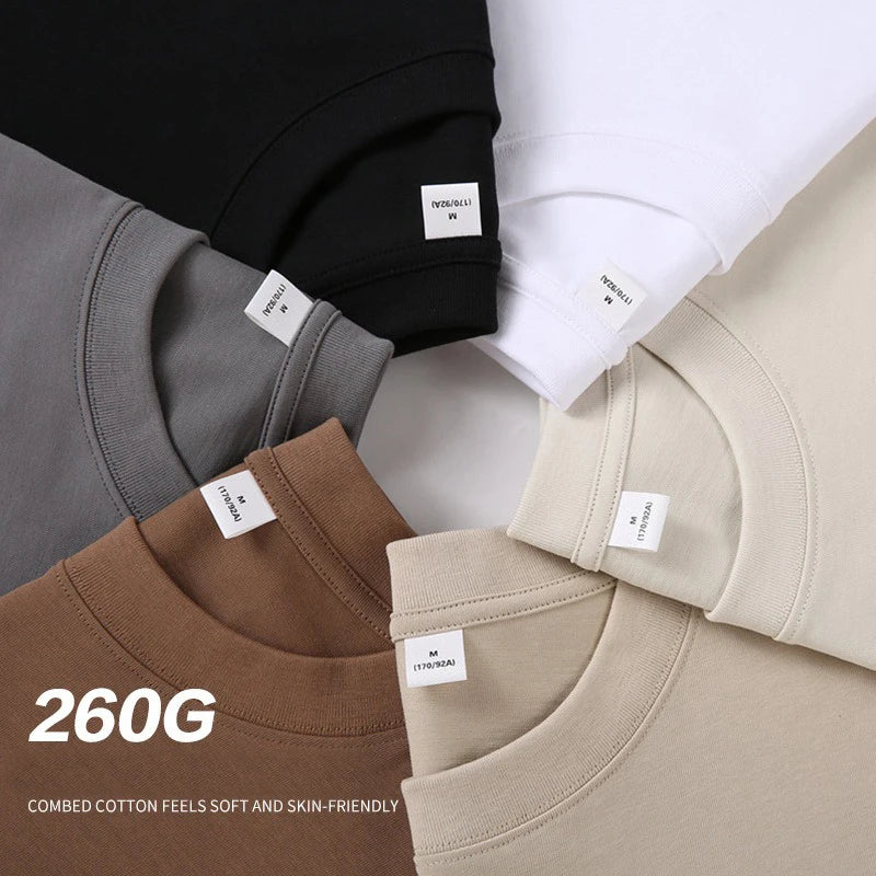 Custom Fashion Tee Shirt Plain High Quality 96% Cotton Casual Streetwear Oversized Men Printing Blank T-shirt