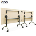 School Foldable Tables Custom Training Conference Room Flip Top Table Folding Mobile Movable Training Table