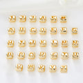 Fashion 14K Gold Plated 26 Letters Love Digital Bracelet Handmade Bead for Jewelry Accessory