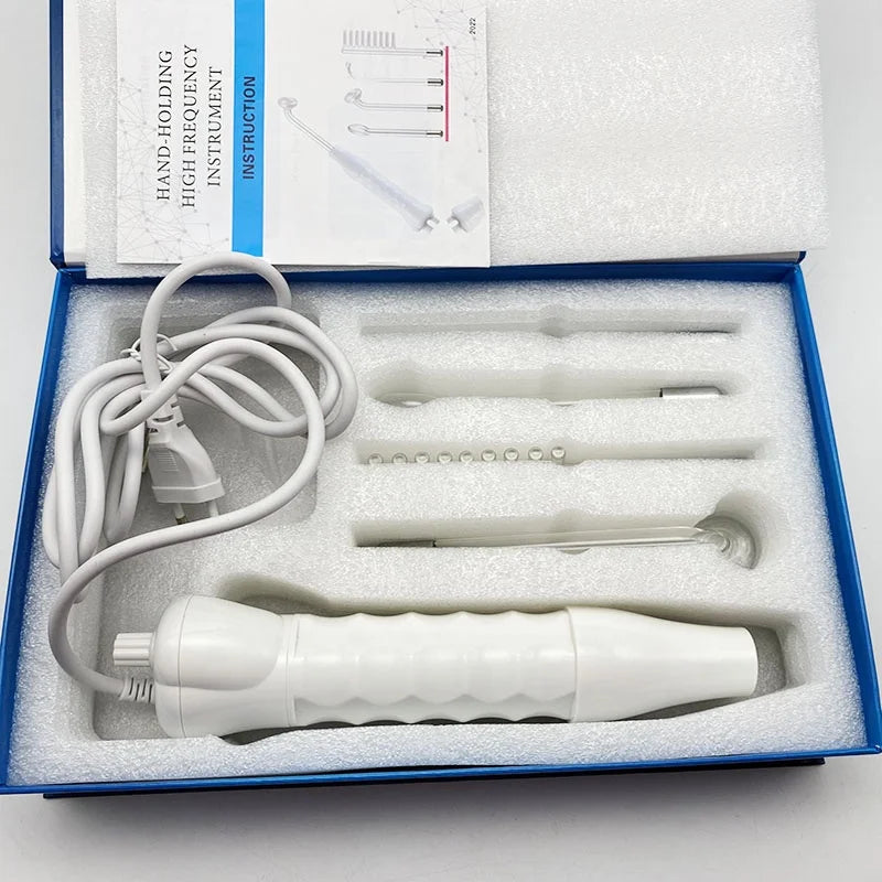 Home Use 5 in 1 High Frequency for Skin Rejuvenation Beauty Device High Frequency Facial Wand High Frequency Facial Machine