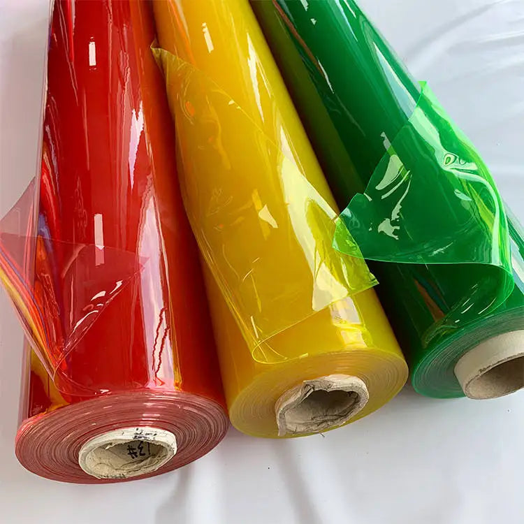 Sheet Film Transparent Rainbow Material PVC Plastic PET Soft Rubber Customized Blow Molding Packaging Film Vinyl Stickers Roll