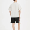 O-Neck Loose Fit Short Sleeve Knitted 100% Cotton Eco-Friendly Breathable Men's T-Shirt 180g