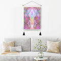 Indian Buddha Statue Meditation 7 Chakra Wall Hanging Mandala Wall Cloth Tapestry