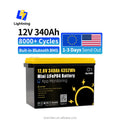 GoKWh EU Stock 12V 340Ah Mini 280Ah 320Ah 24v 100Ah 200ah 300ah 314ah 280ah Lithium-Ion Deep Cycle Solar Energy Battery Pack