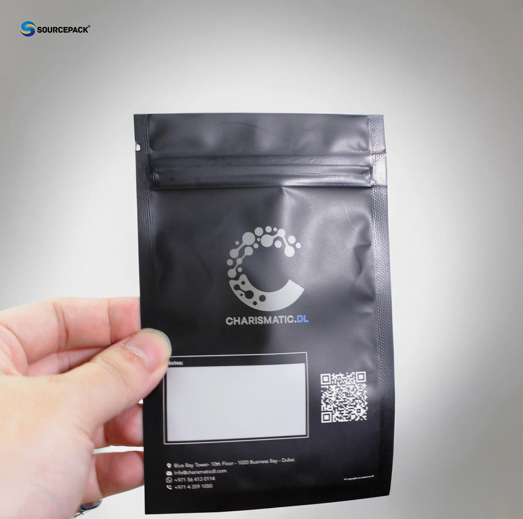 Custom Label Printing Resealable Zipper clear Window Flat Ziplock Bag Laminated Plastic Bags