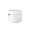 Body Face Skin Care 10g 20g 30g 50g 100g 150g 200g 250g 500g White pp Cream Plastic Cosmetic Jar with Gold Edge
