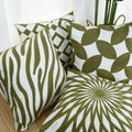 100% Polyester Square Pillows Modern Leaf Pattern Cushion Cover Foldable Removable for Home  Use Throw Pillow Covers