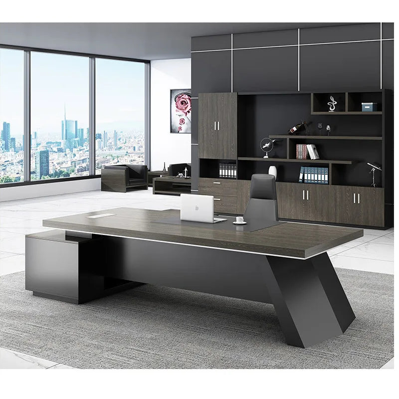 Desk Home Office Desk Wood News Studio Reception Modern Contemporary Computer Table Fashion Office Desk