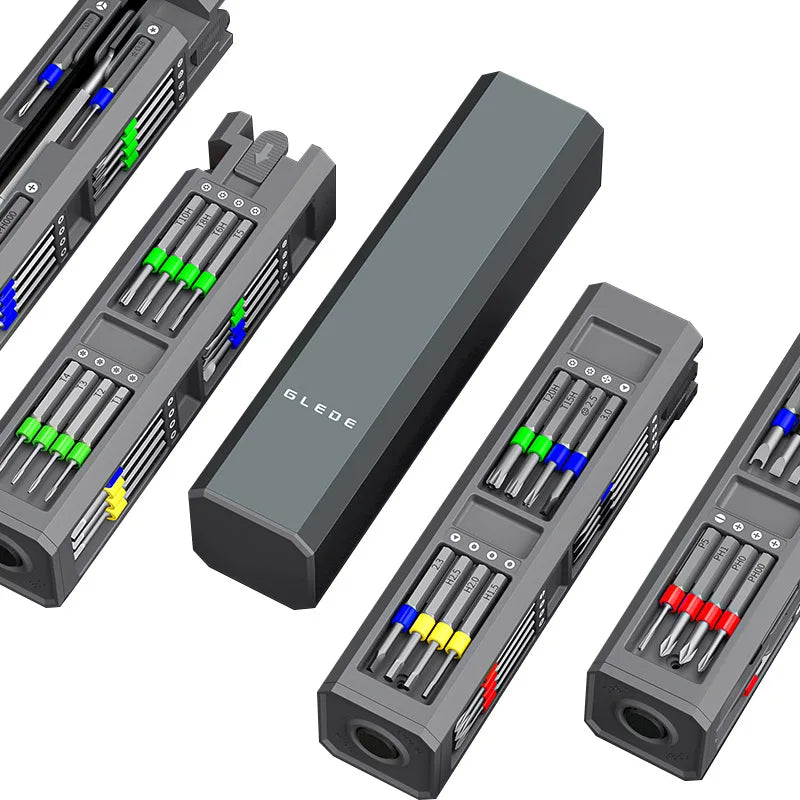 GLEDE 30-in-1 Precision Magnetic Mini Screwdriver Set Steel Handle DIY Repair Kit for Mobile Phones Tablets PCs Watches