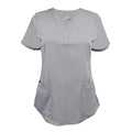 72% Recycled Polyester 23% Viscose 5% Spandex Customized Women's Ultra Soft Y-Neck Scrub Set Premium Hospital Uniform