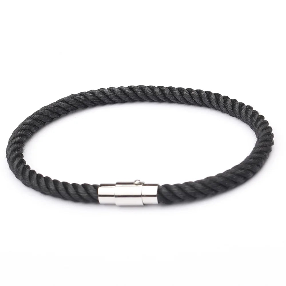 Hot Selling Pulsera Simple Colored Nylon Rope Bracelet Thread Woven Couple Bracelet for Women Men