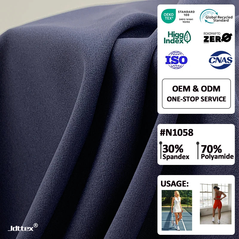Factory Supplier Very Comfortable Soft Superfine Nylon Spandex Sports Fabric for Jacket
