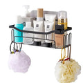 Household Wall Mounted Storage Rack Bathroom No Punching Stainless Steel Bathroom Corner Shelf Metal Storage Holders