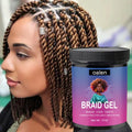 17oz Private Label Organic Braiding Gel Vegan Salon Use Gel to Tame Frizz & Edges Extreme Hold Locks Twist Cornrow Braid Gel