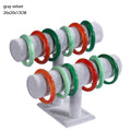 Wholesale T bar 2 Tier Velvet Fashion Bracelets and Necklace Holder Display Stand China Manufacturer Supplier