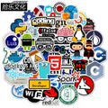 50 Pcs Programming Programmer PVC Waterproof Stickers for Skateboard Laptop Table Pencil Case Refrigerator Table and Books