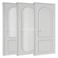 Italian Custom Interior Wood Door Wooden Door with Glass Panel Modern Interior Doors Solid Wood with Glass