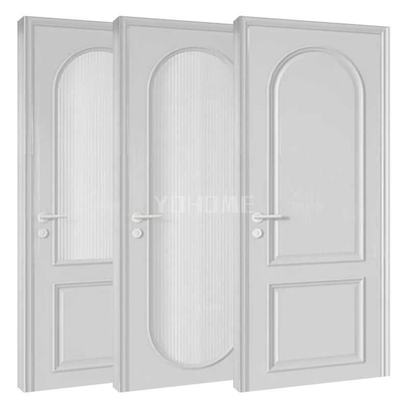 Italian Custom Interior Wood Door Wooden Door with Glass Panel Modern Interior Doors Solid Wood with Glass