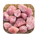 2022 Natural Rock Mineral Crystal Rose Quartz Cluster Seven Chakras Healing Stone Meditation Sets