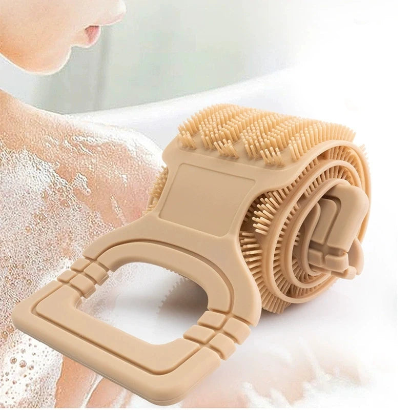High Quality Summer Massage Silicone Bath Belt Back Body Skin Cleanser Scrubber Exfoliating Bath Towel for Men and Women