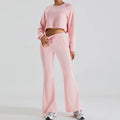 Customizable logo Women's New Long Sleeved Sports Set 2024 New Long Sleeved Leisure Sports Sweater and Pants Set