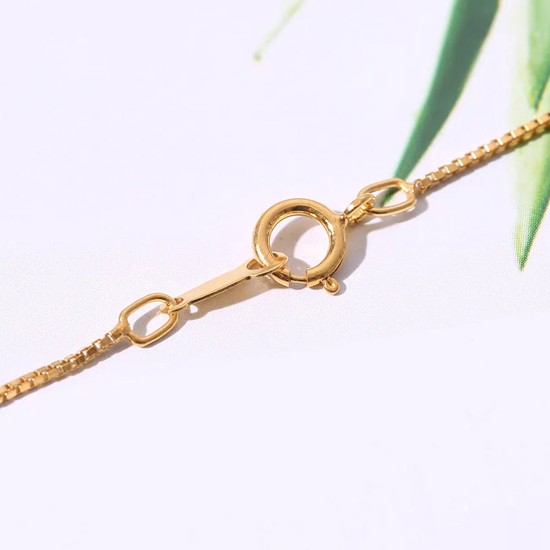 WHOLESALE BULK PRICE  14k Gold Filled Box Chain16 Inch/18 Inch/22 Inch  0.85 mm  Chain Choker Necklace DIY Accessories